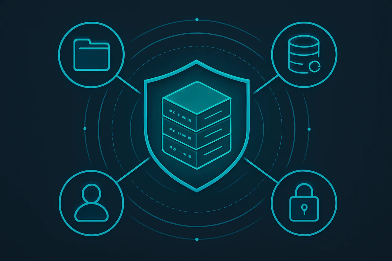 System architecture diagram of a personal VPS-based private cloud infrastructure