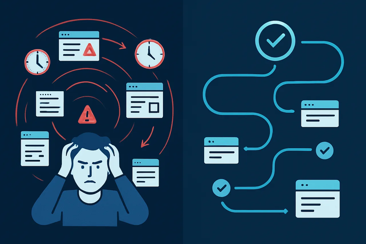 Comparison visualization of DIY versus automated data removal approaches