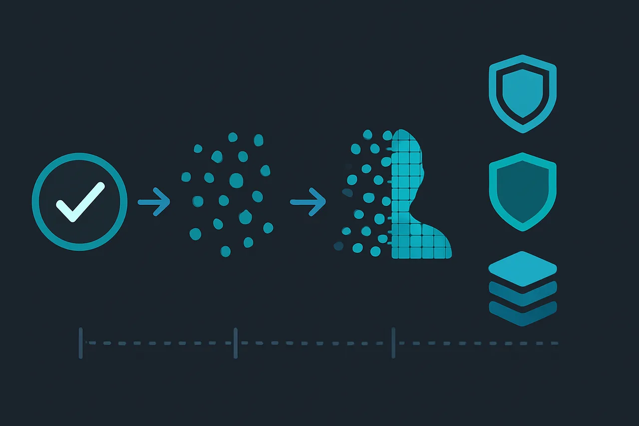 Timeline illustration showing how removed data reappears over time and the importance of ongoing prevention