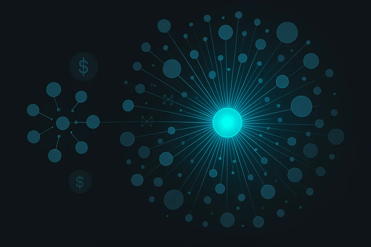 Network visualization of data broker coverage comparison