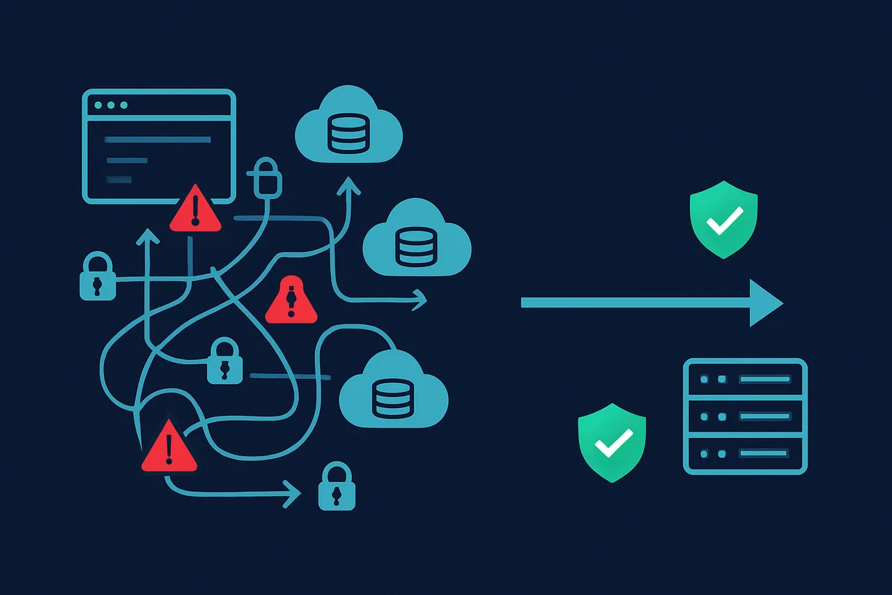 Comparison diagram of centralized cloud analytics data flow versus self-hosted local data retention