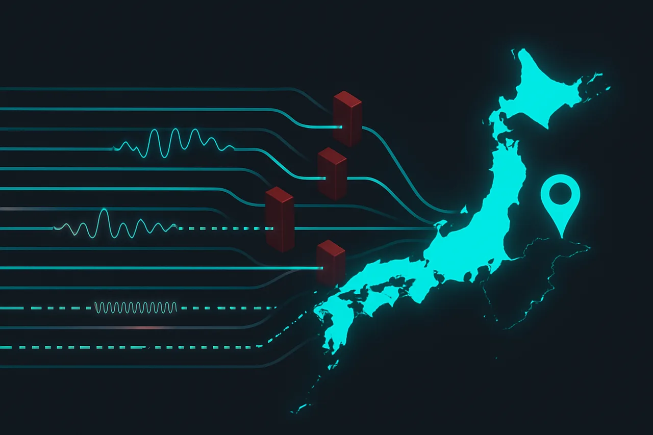 Diagram showing performance comparison of 12 different VPN providers attempting to access Netflix Japan